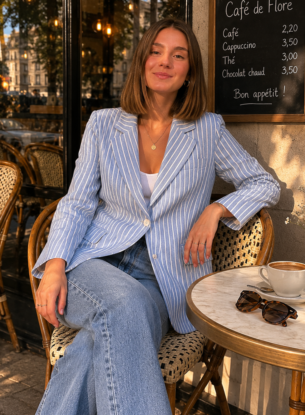 Blazer Rayé Soline