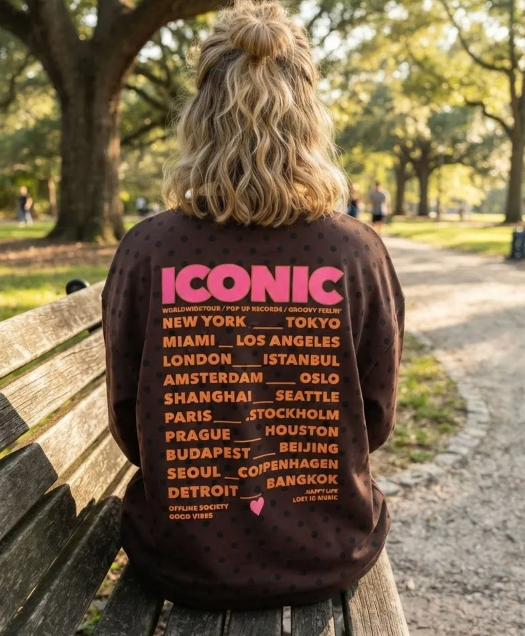 Sweat Iconic à pois