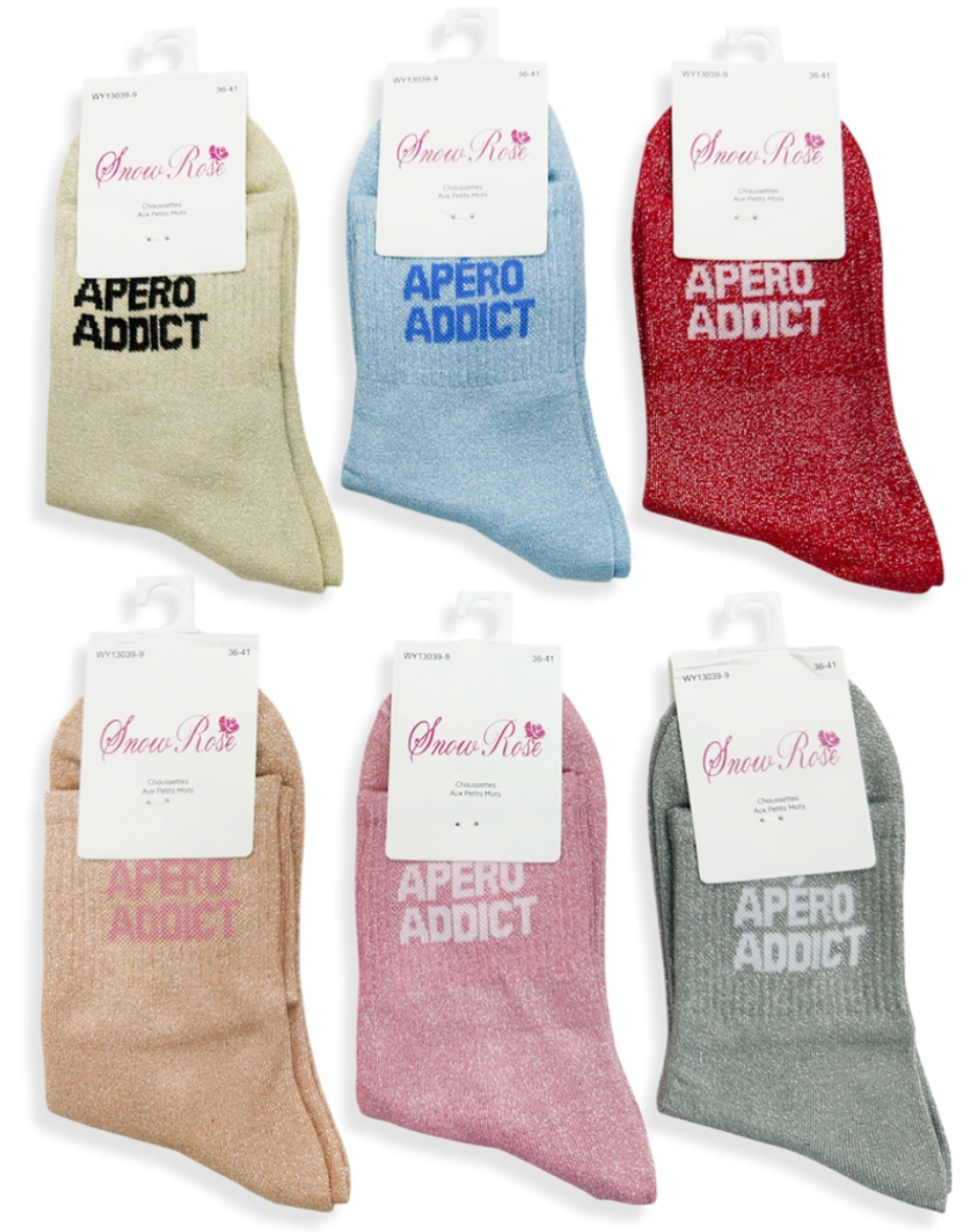 Chaussettes "Apéro Addict"