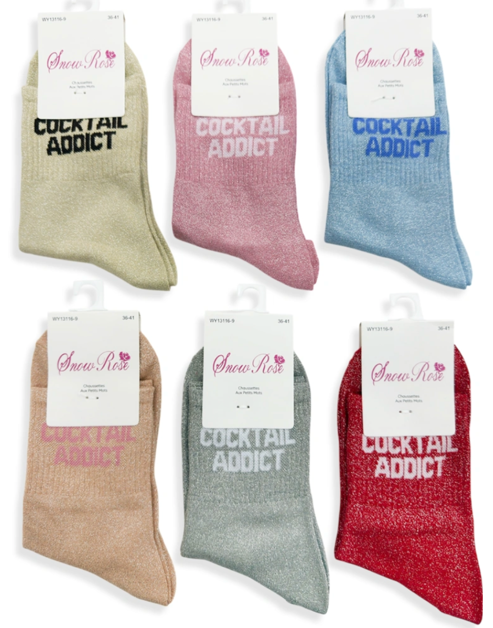 Chaussettes "Cocktail Addict"