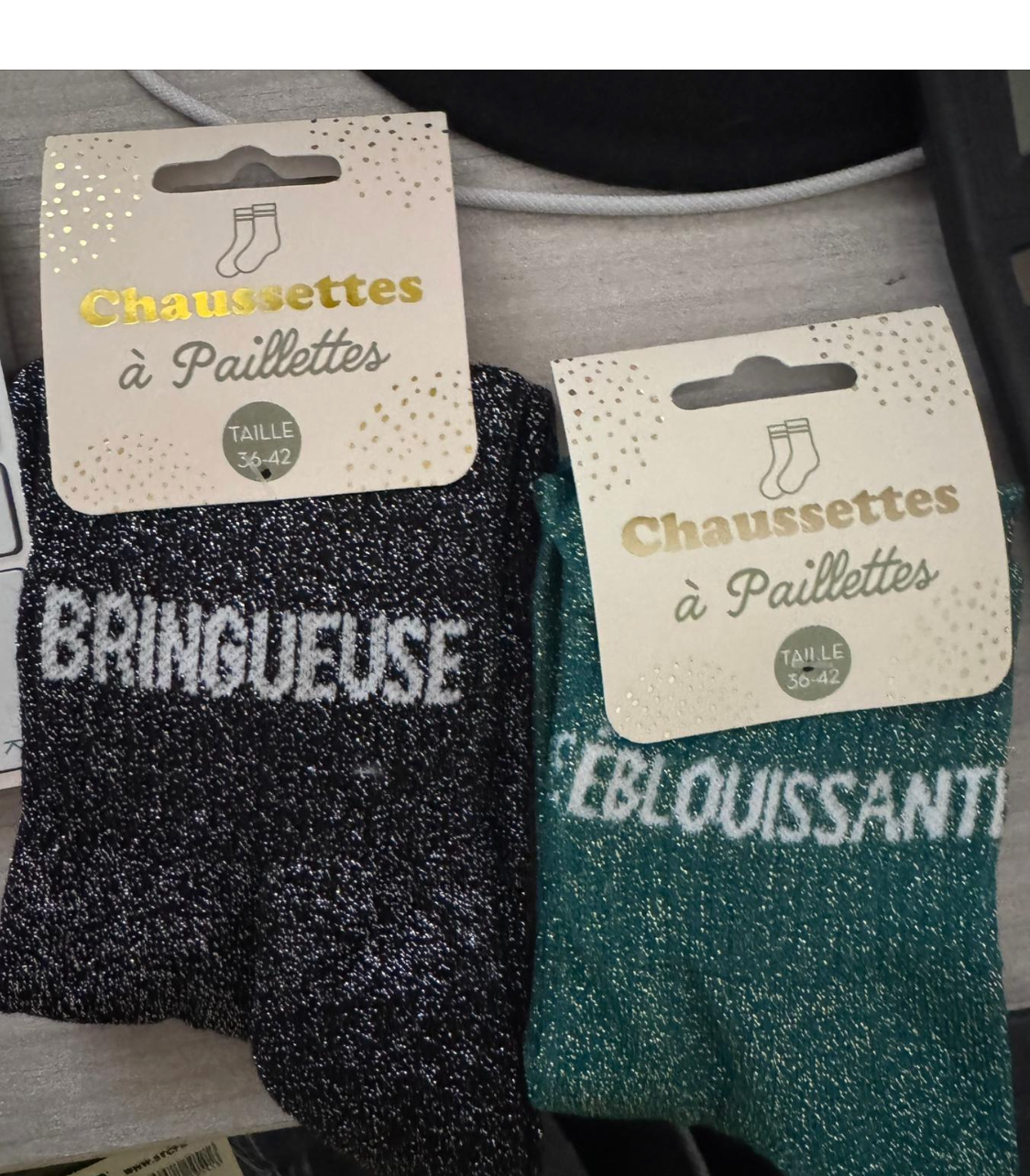 Chaussettes à paillettes