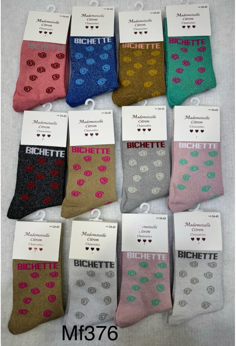 Chaussettes à paillettes Bichette