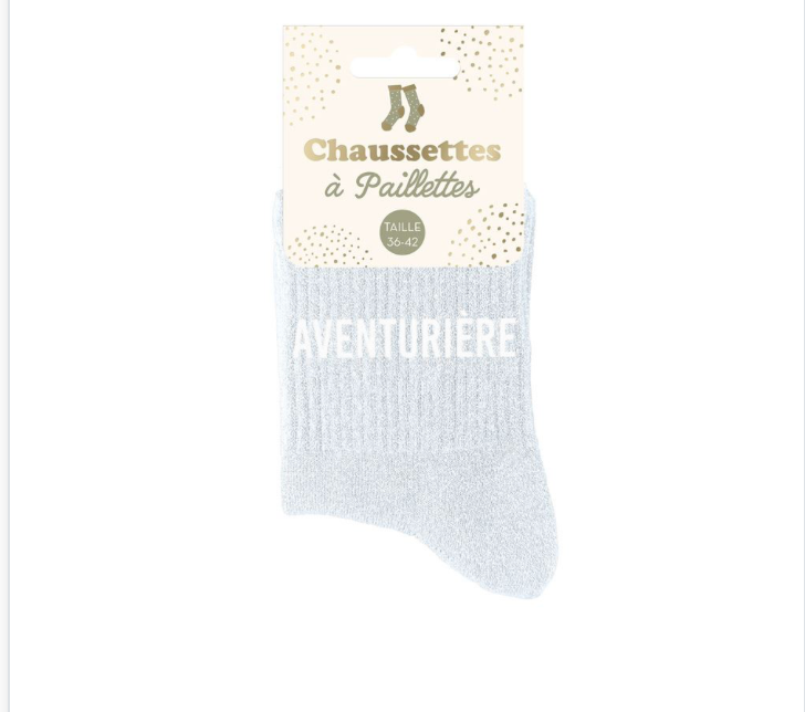 Chaussettes à paillette Aventurière