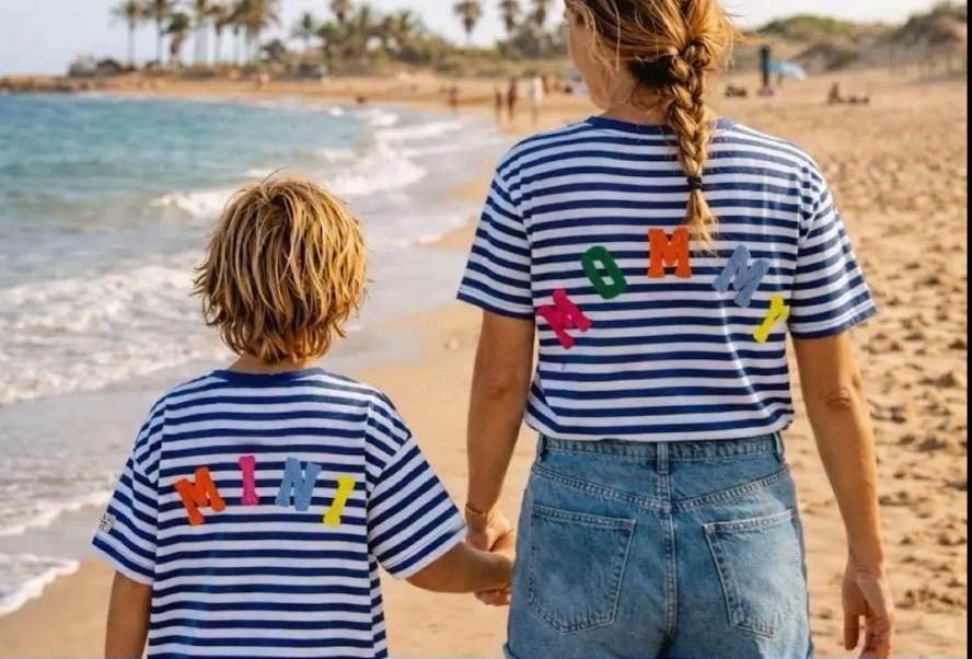 T-shirt rayé Mommy