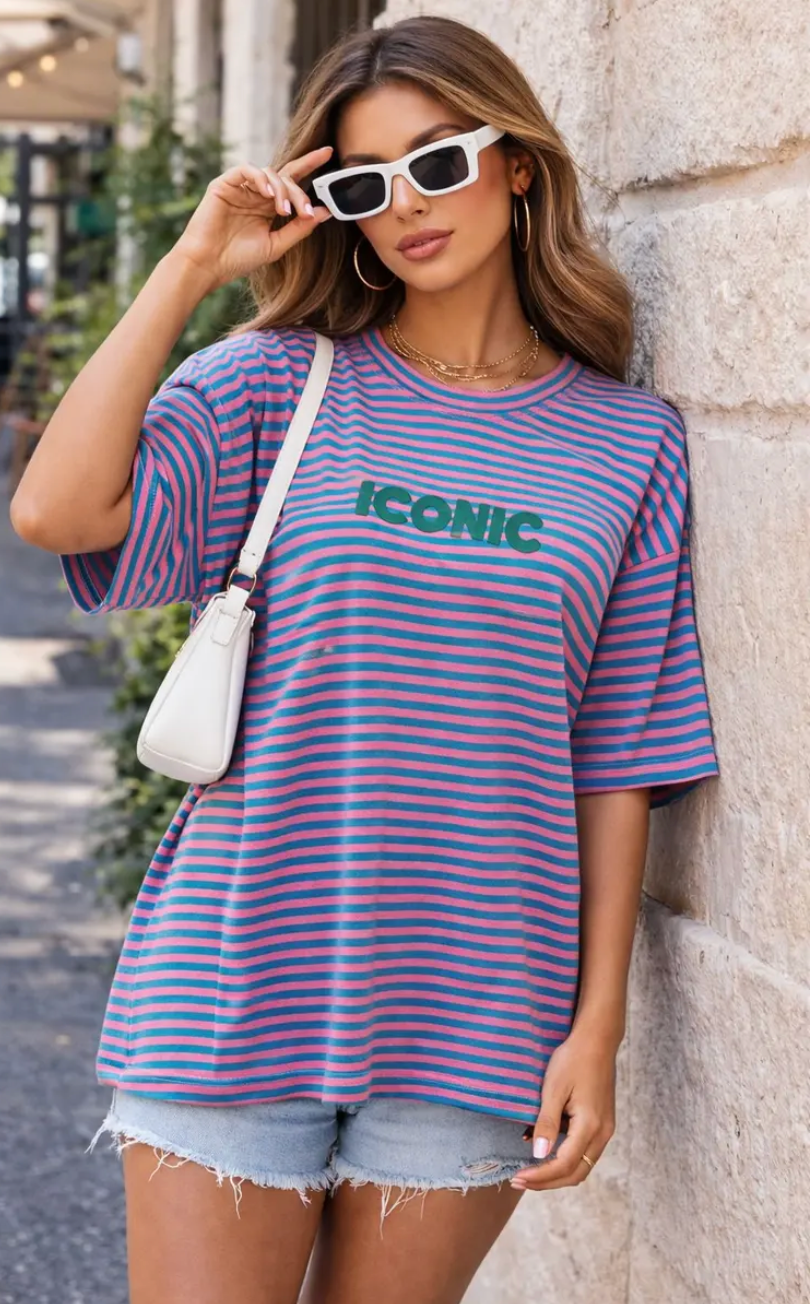 T-shirt Iconic Rayé