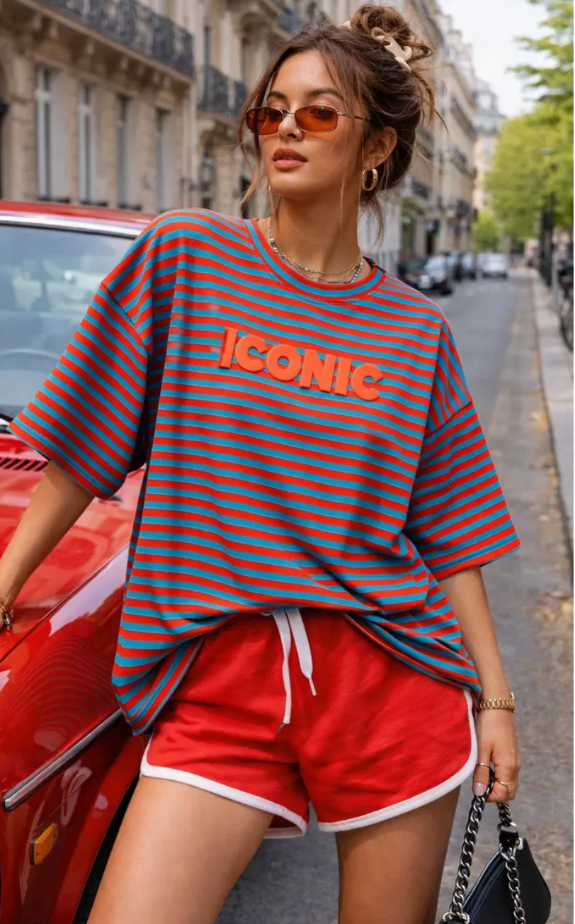 T-shirt Iconic Rayé