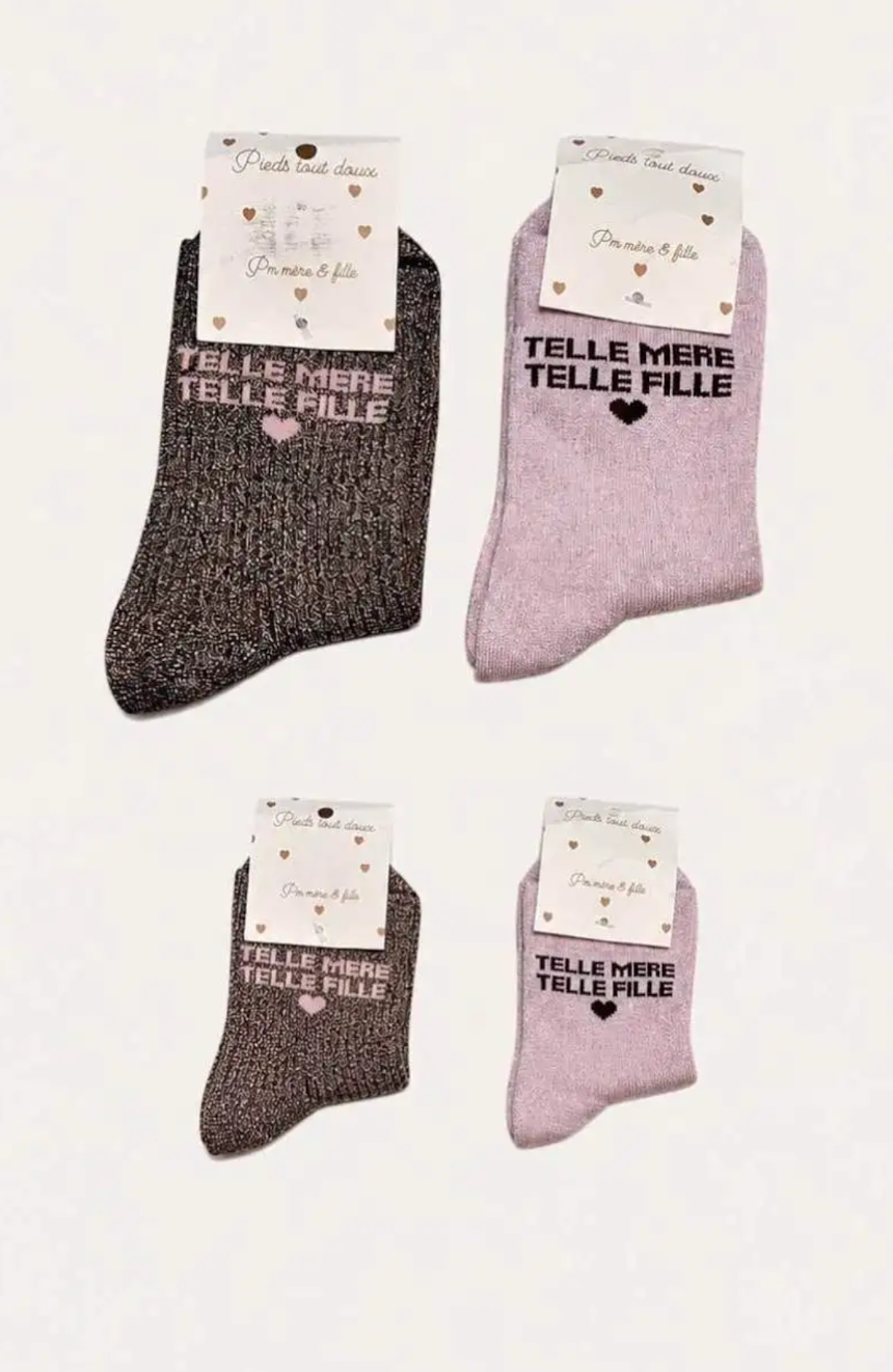 Chaussette Telle mère telle fille