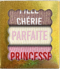 Lot de Chaussettes à paillettes Fille chérie, Parfaite & Princesse