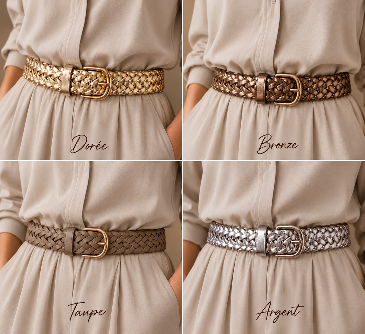 Ceinture tressée