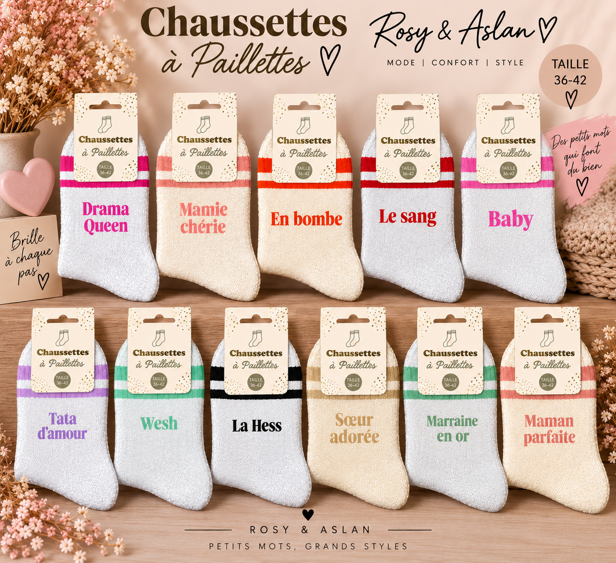 Chaussettes à paillettes