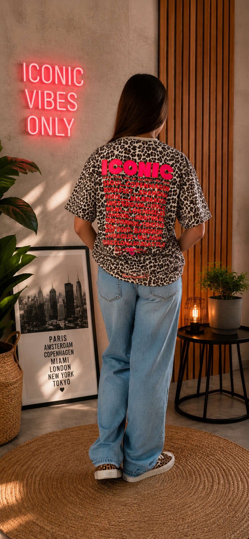 T-shirt ICONIC Léopard