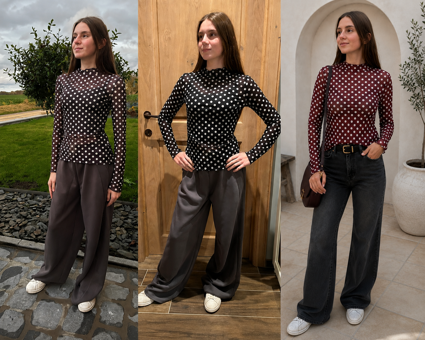 Blouse à pois Gina