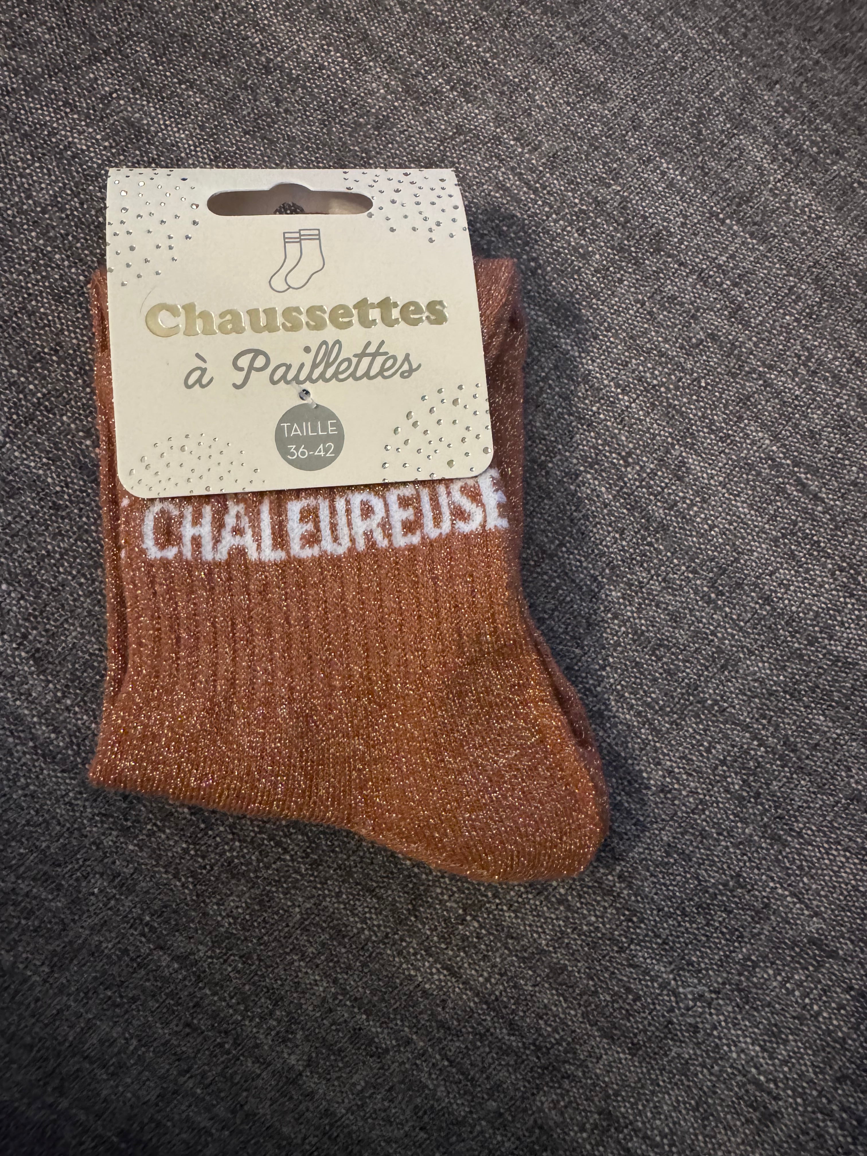 Chaussettes à paillettes