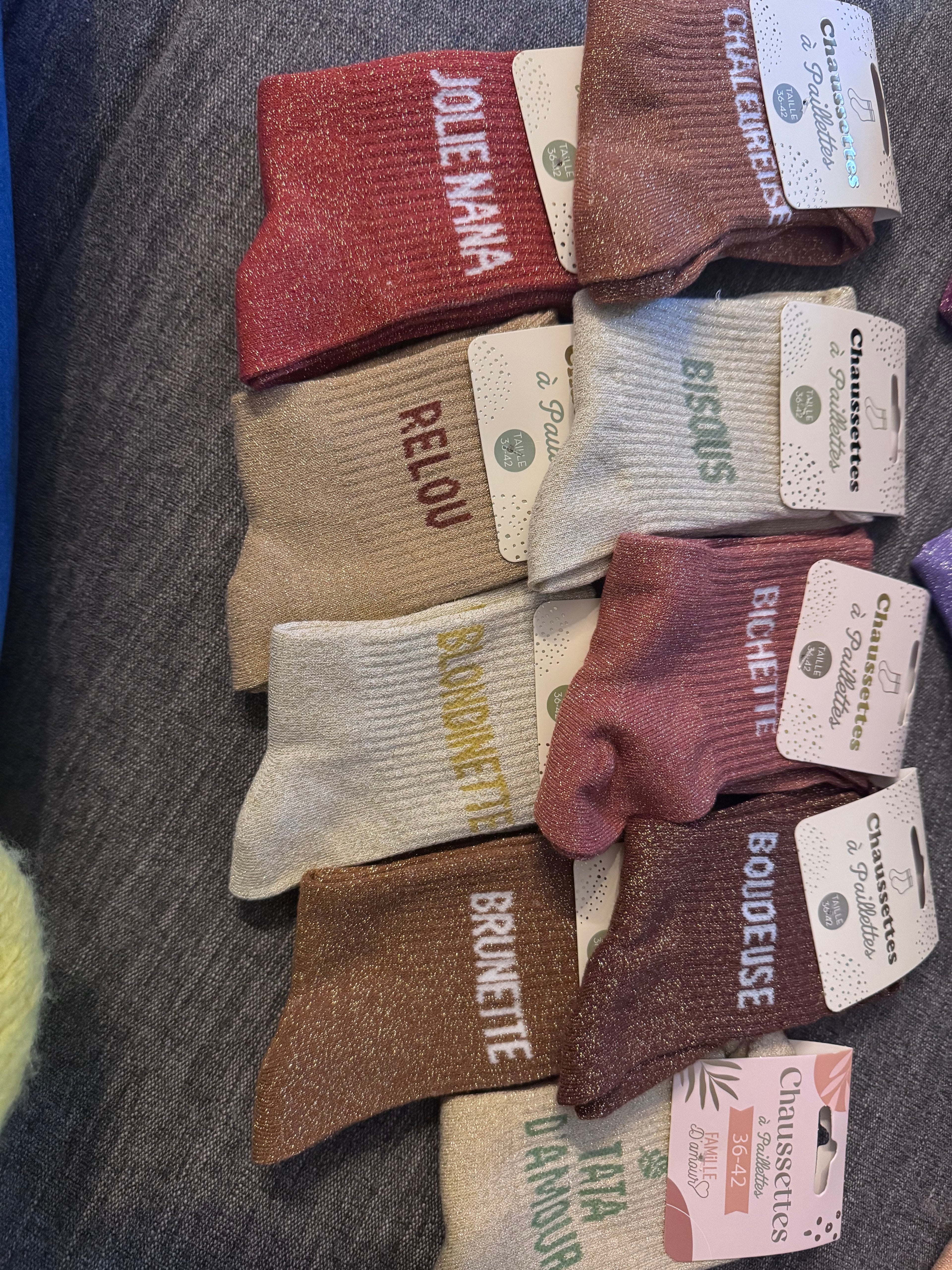 Chaussettes à paillettes