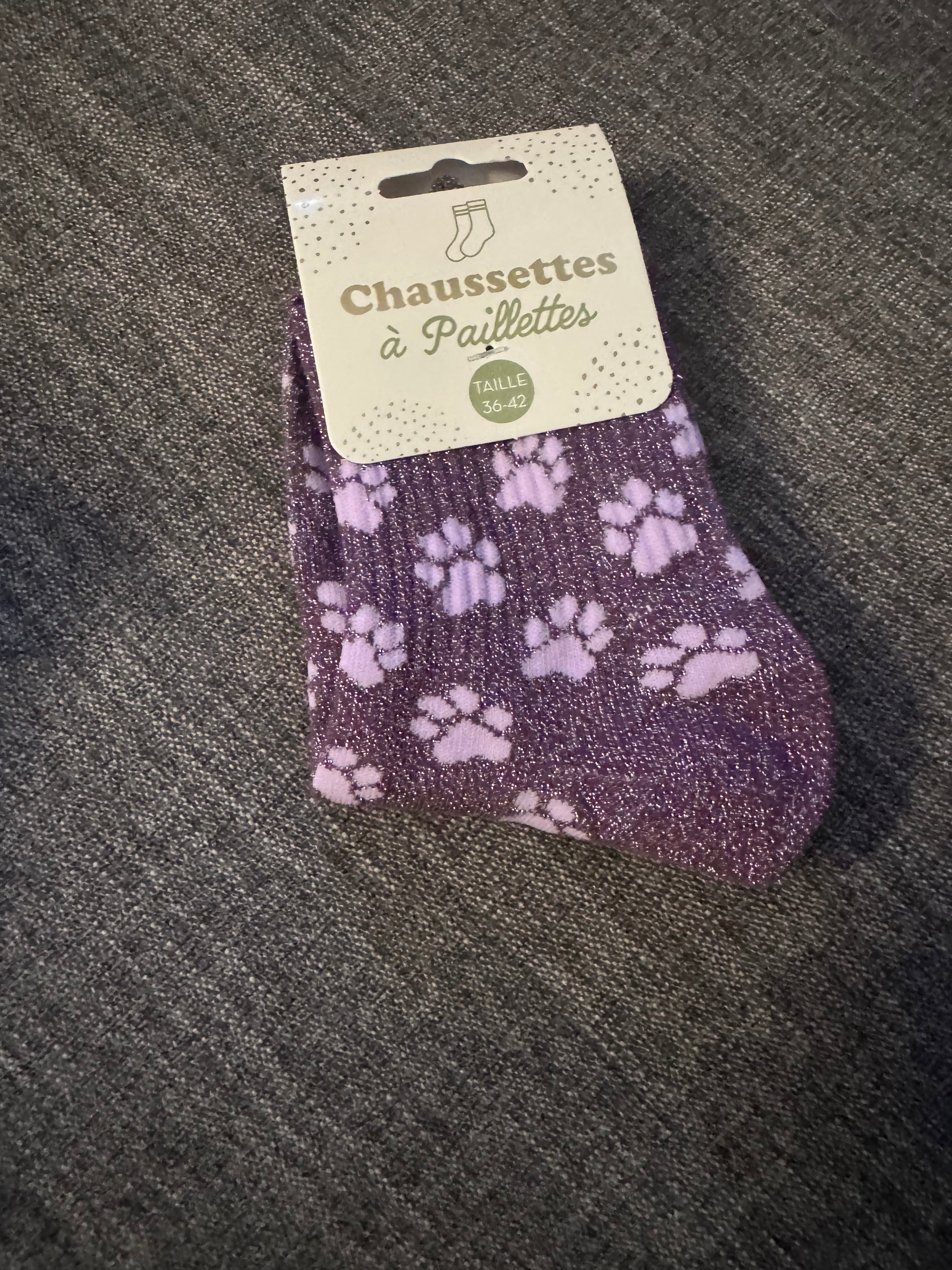 Chaussette à paillettes