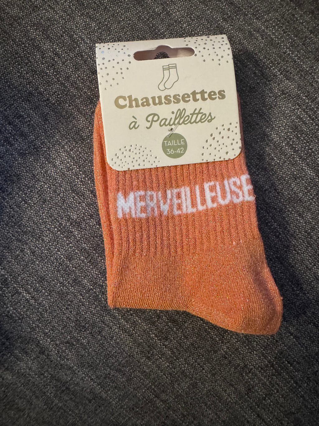 Chaussette à paillettes