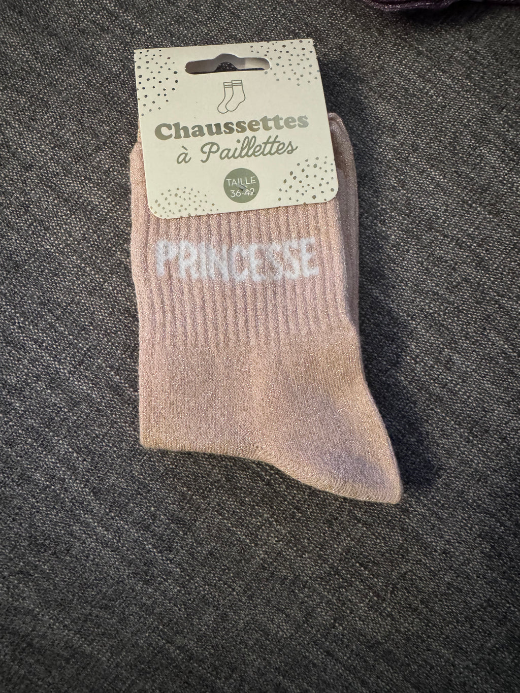 Chaussette à paillettes