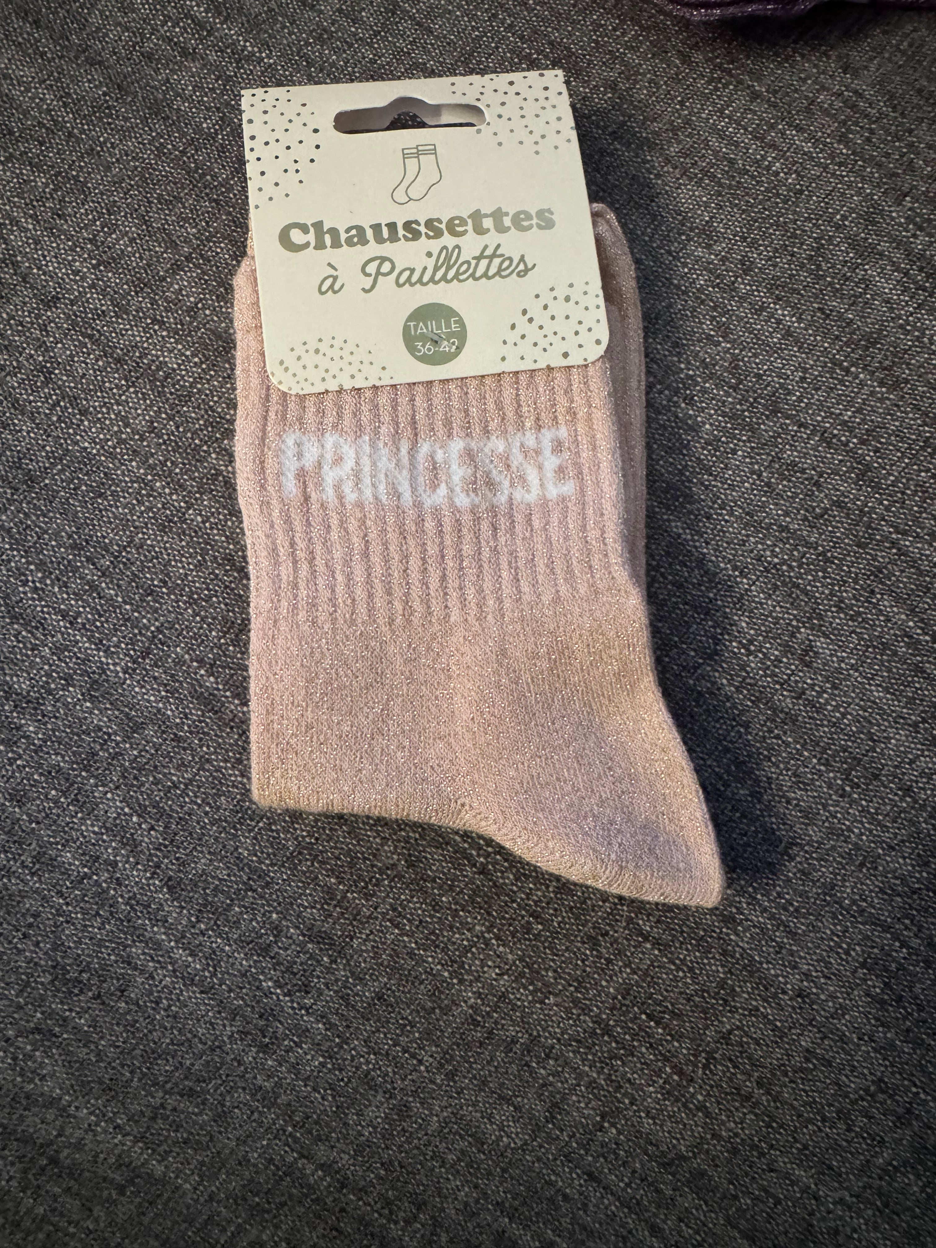 Chaussette à paillettes