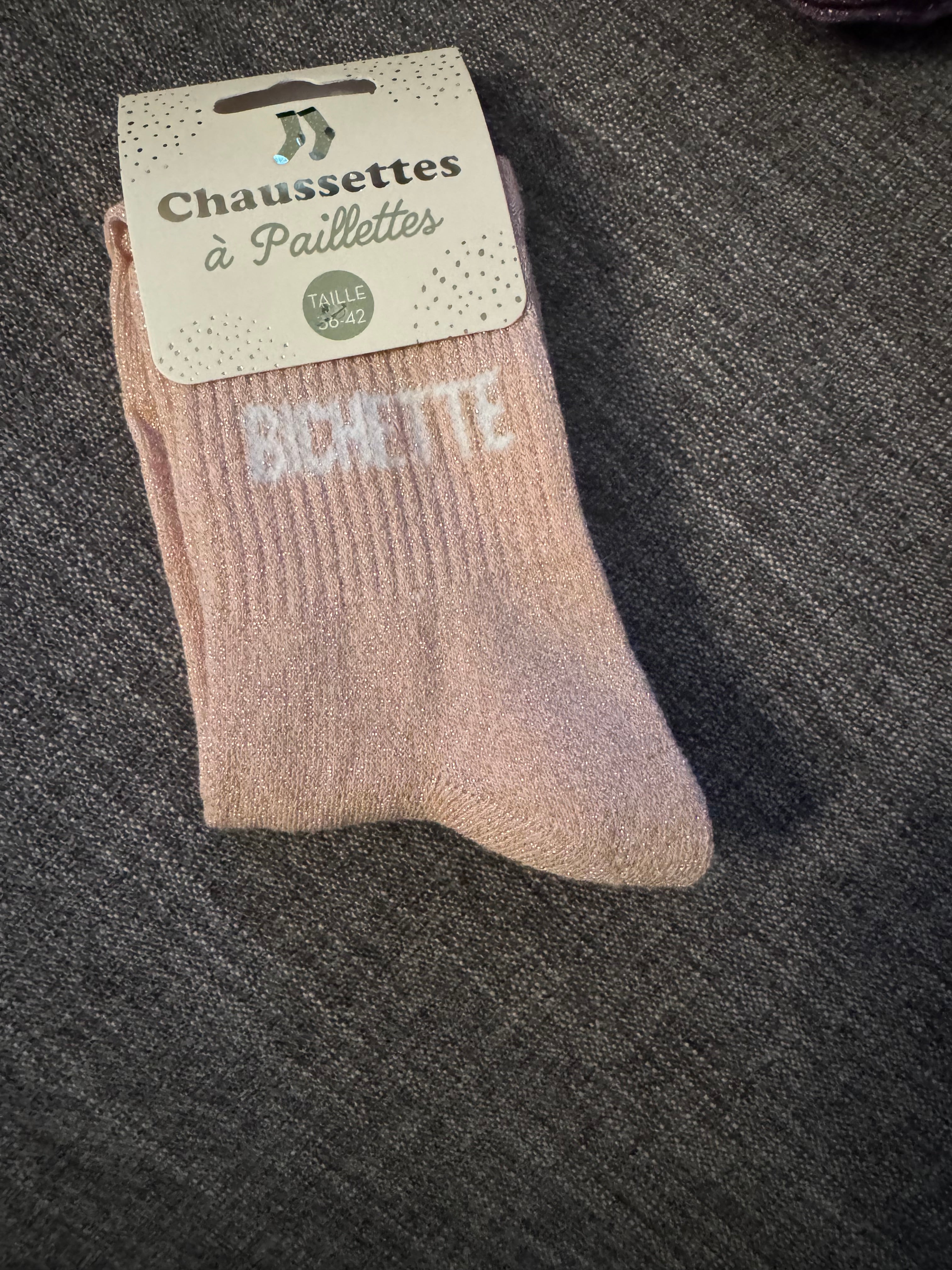 Chaussette à paillettes