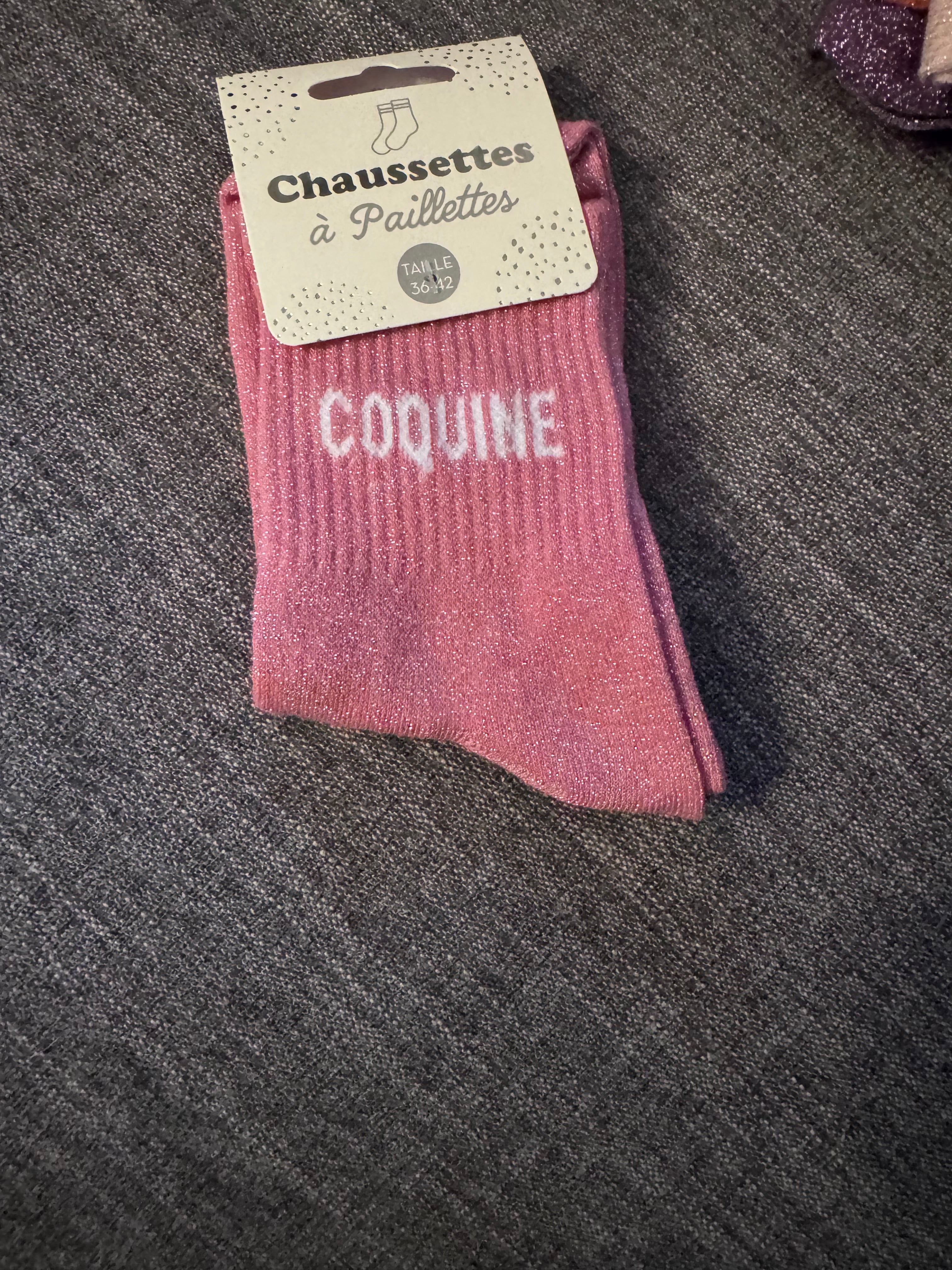Chaussette à paillettes