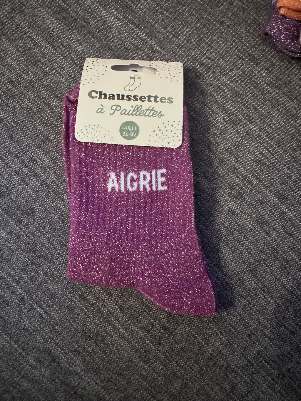 Chaussette à paillettes