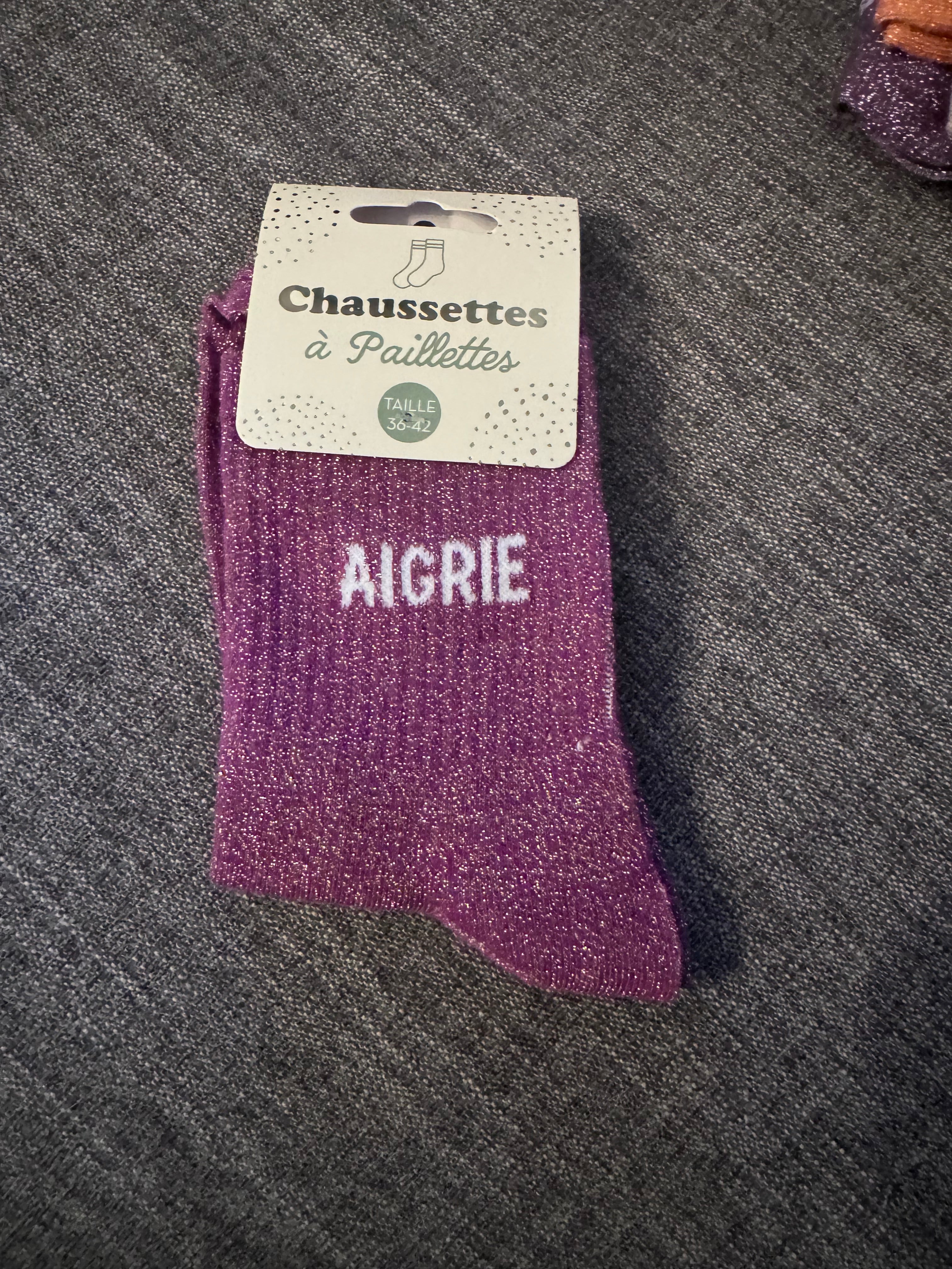 Chaussette à paillettes