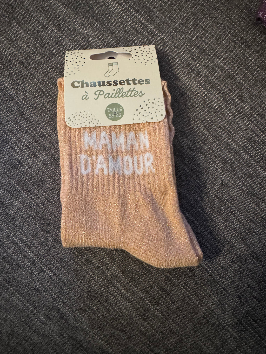 Chaussette à paillettes