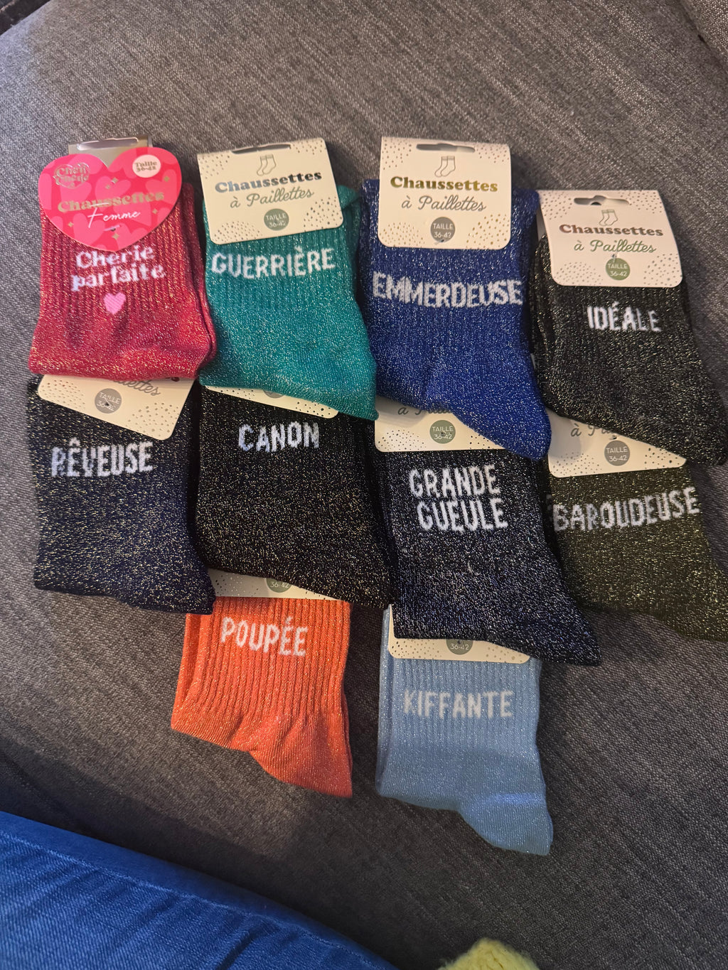 Chaussettes à paillettes