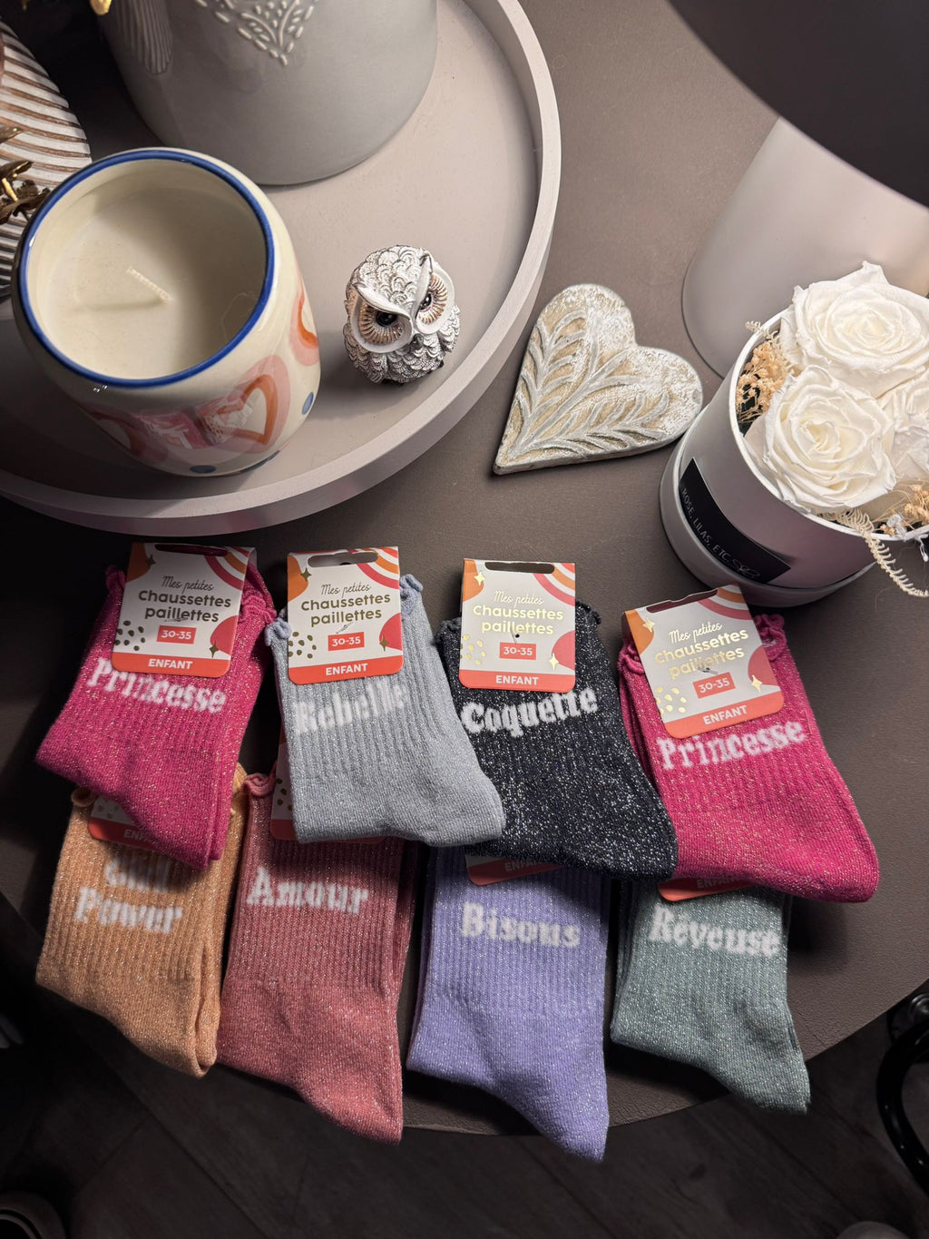 Chaussettes à paillettes fille