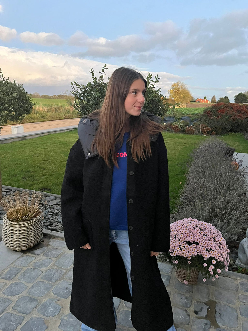 Manteau Teddy Joy noir