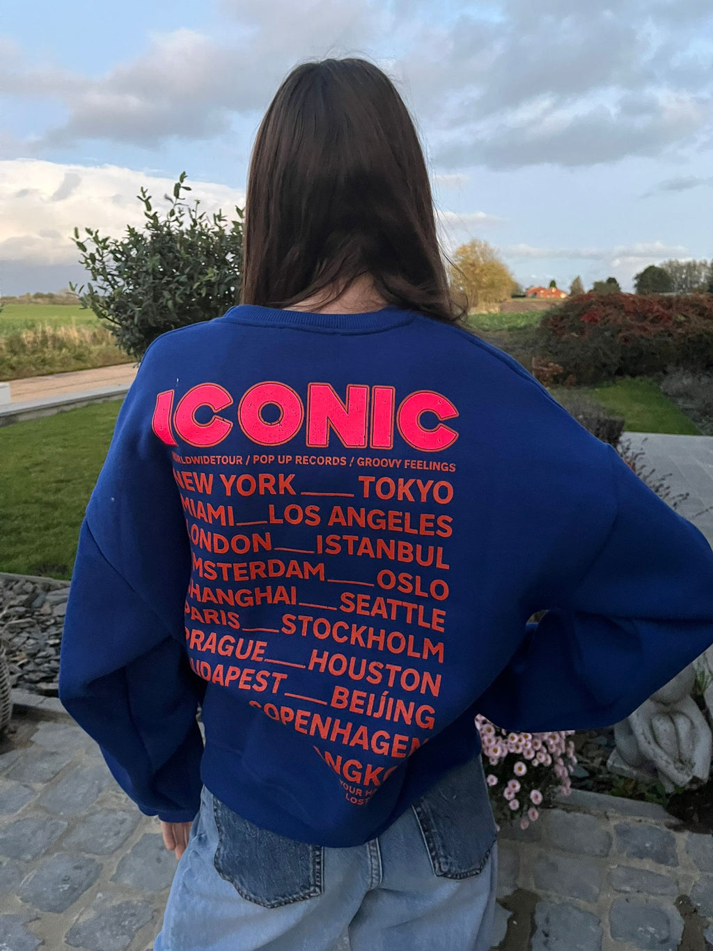 Sweat Iconic Bleu