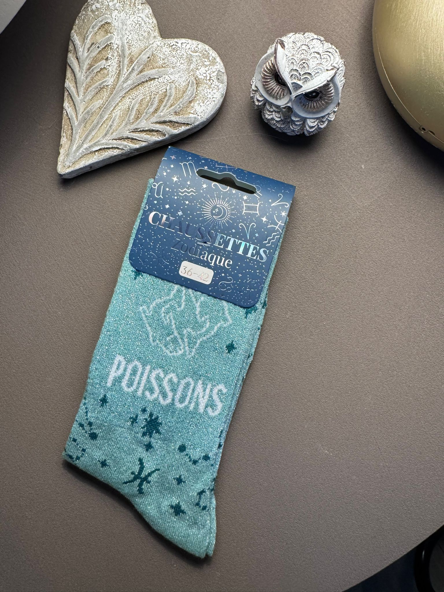 Chaussettes à paillettes signe astro