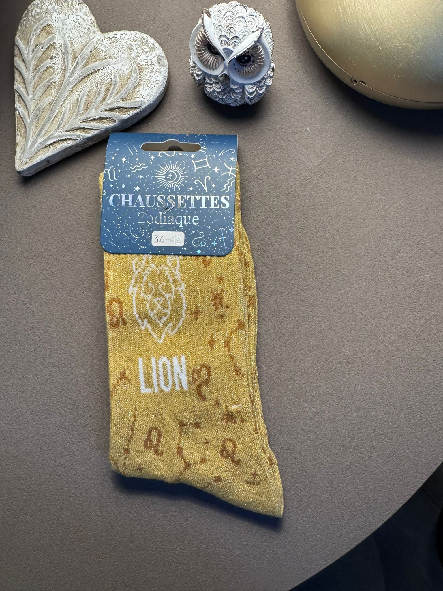 Chaussettes à paillettes signe astro
