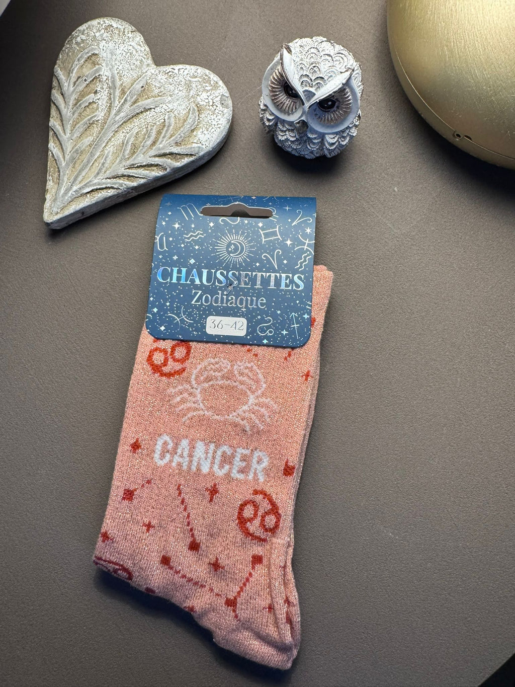 Chaussettes à paillettes signe astro