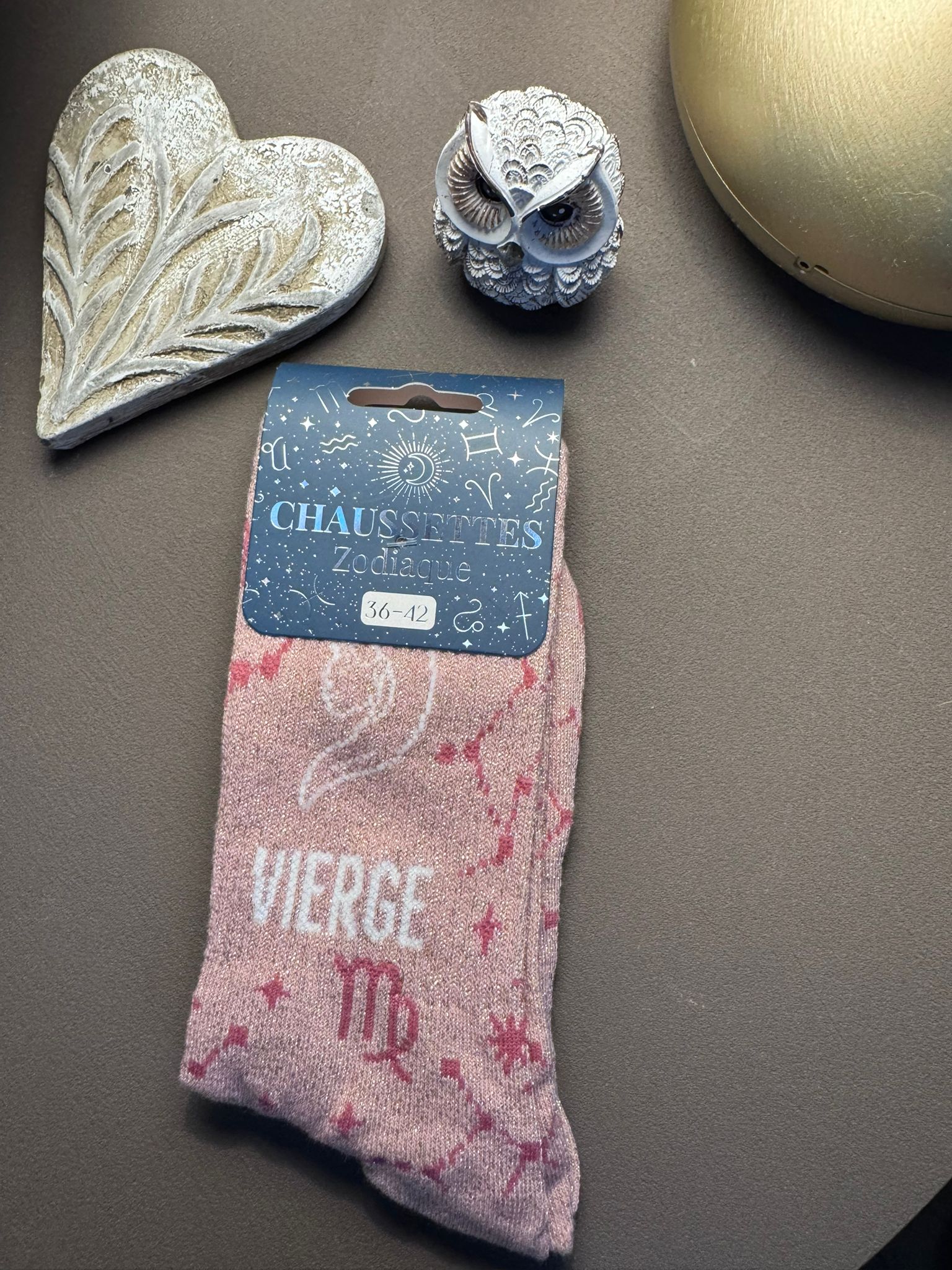 Chaussettes à paillettes signe astro