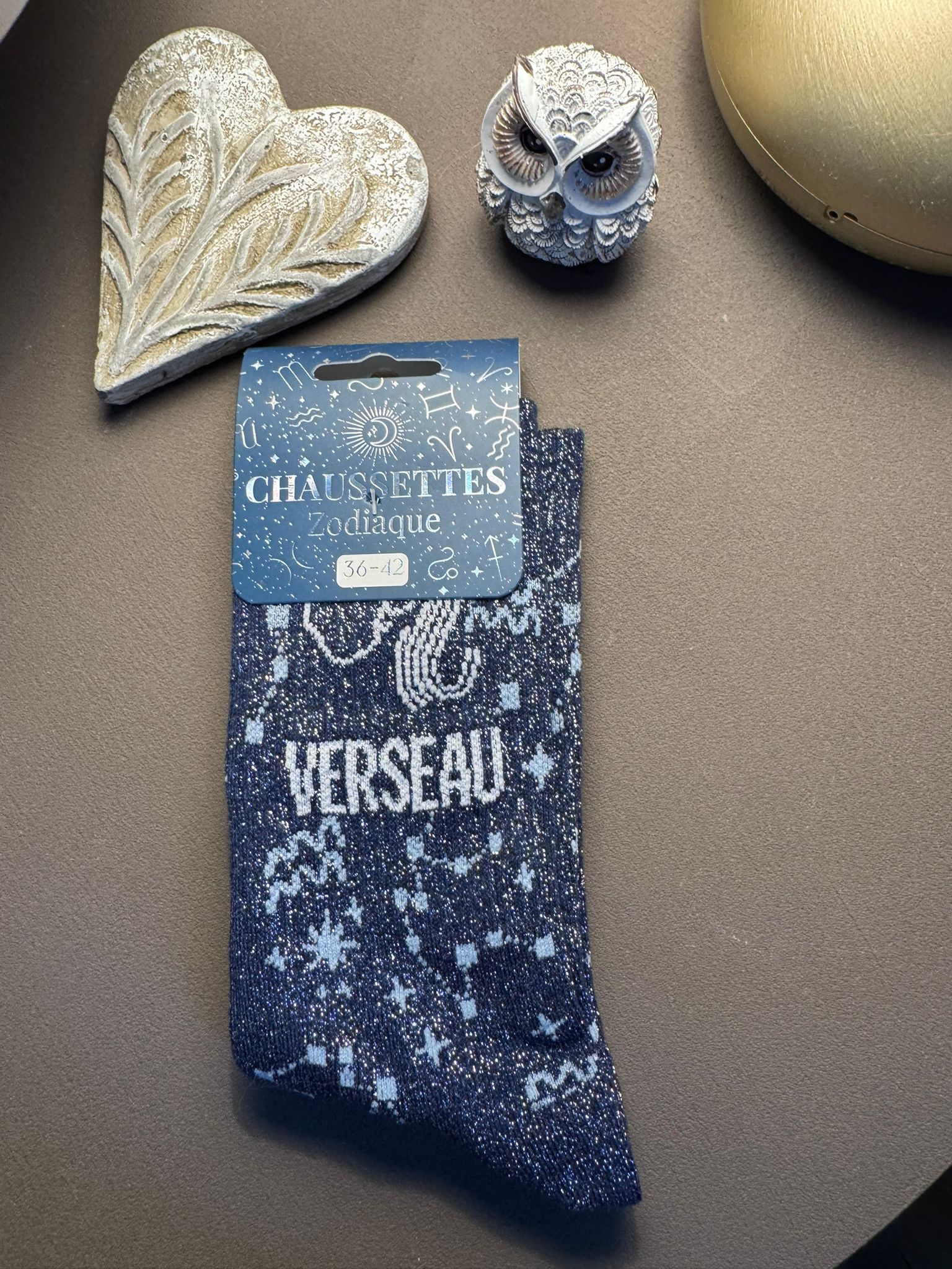 Chaussettes à paillettes signe astro