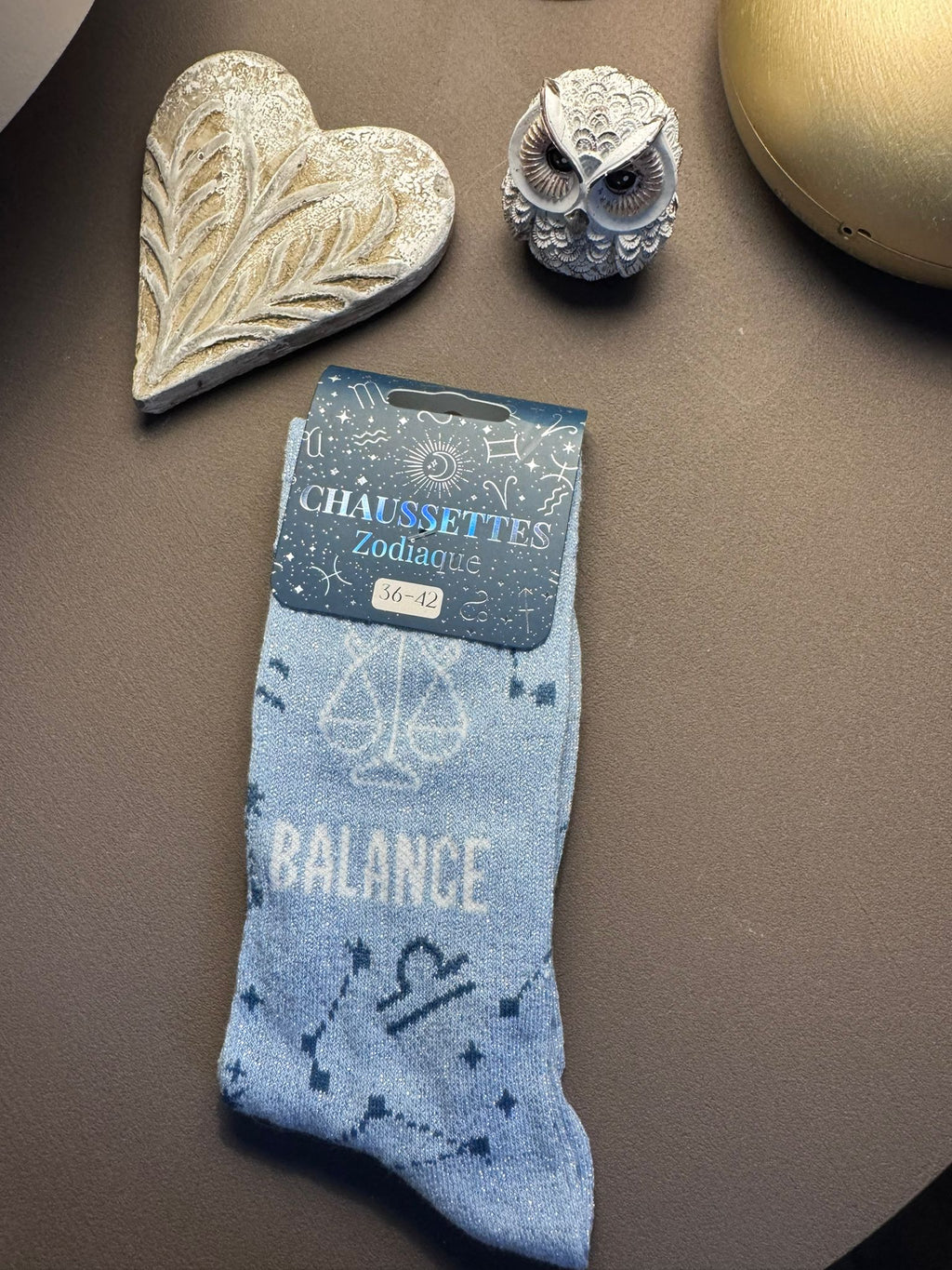 Chaussettes à paillettes signe astro