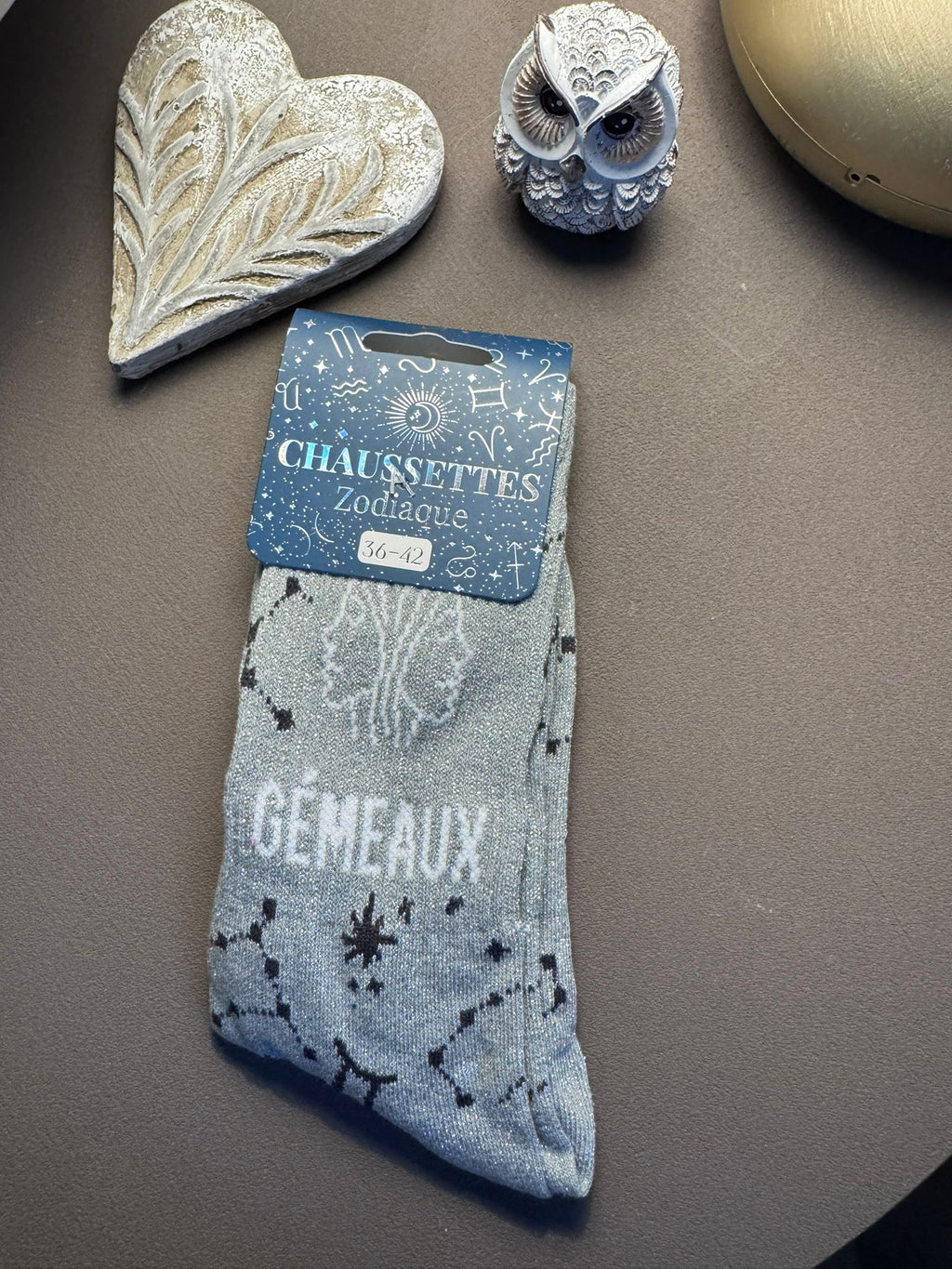 Chaussettes à paillettes signe astro