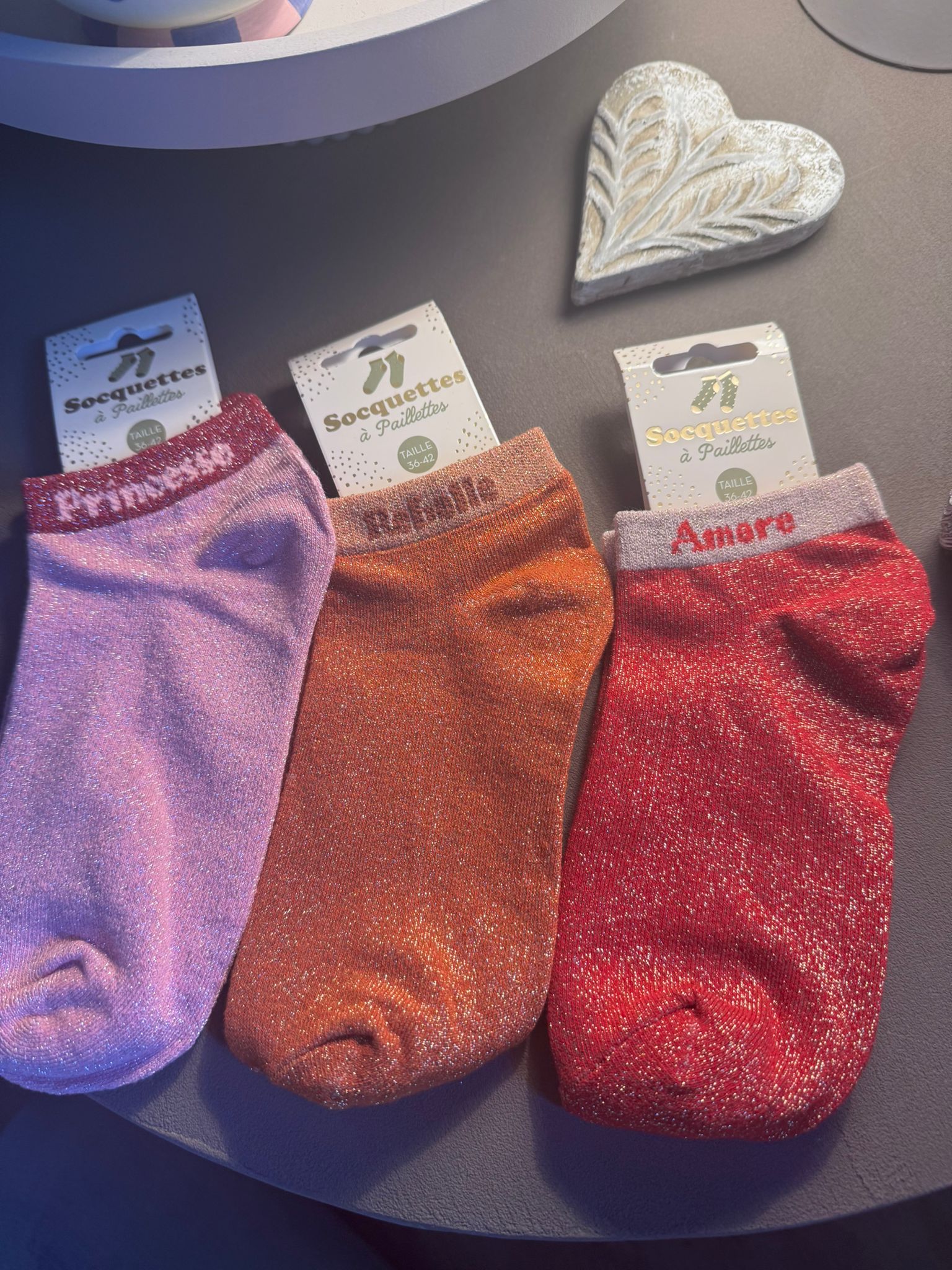 Soquettes à paillettes