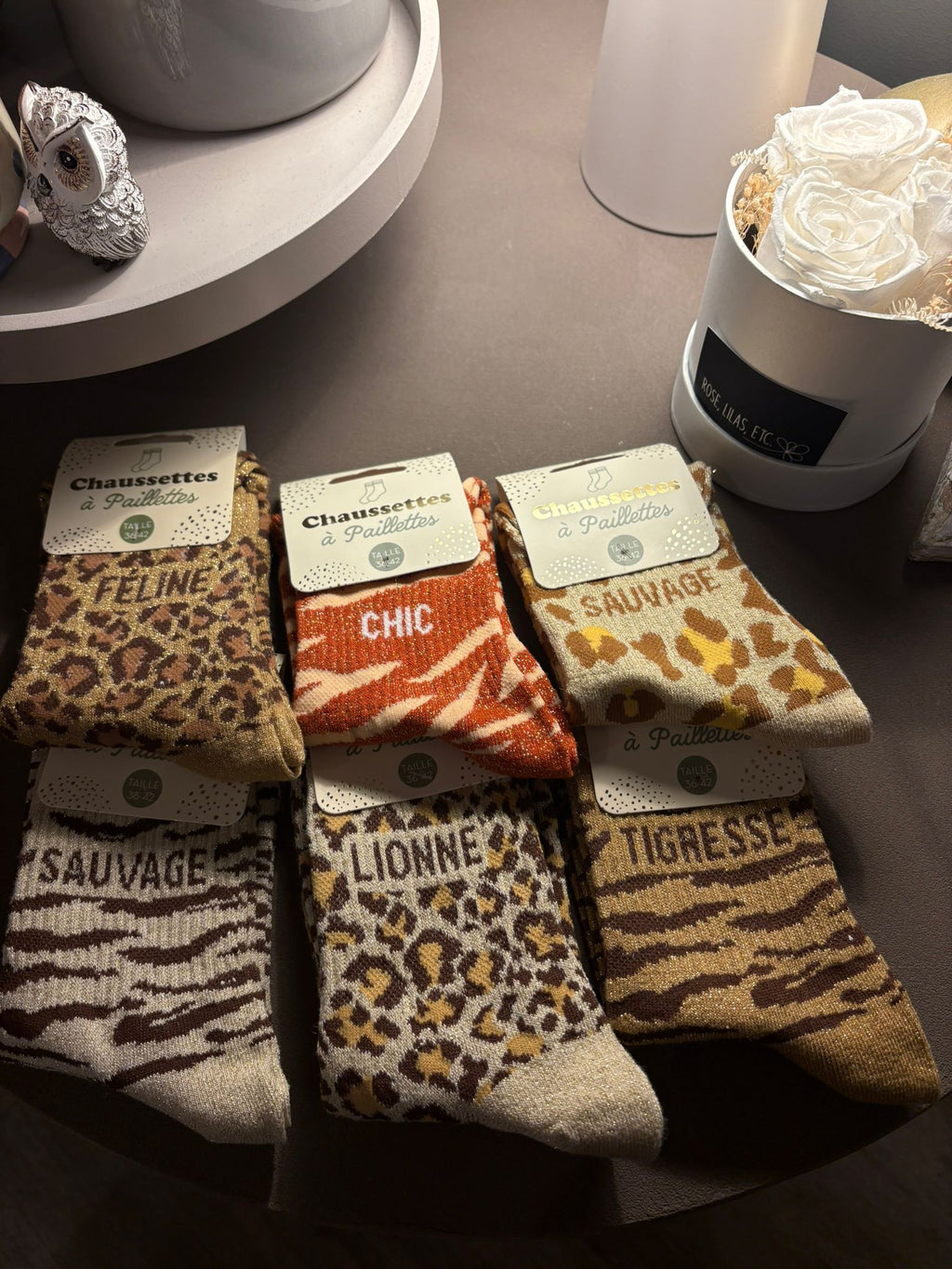 Chaussettes à Paillettes "Animal"