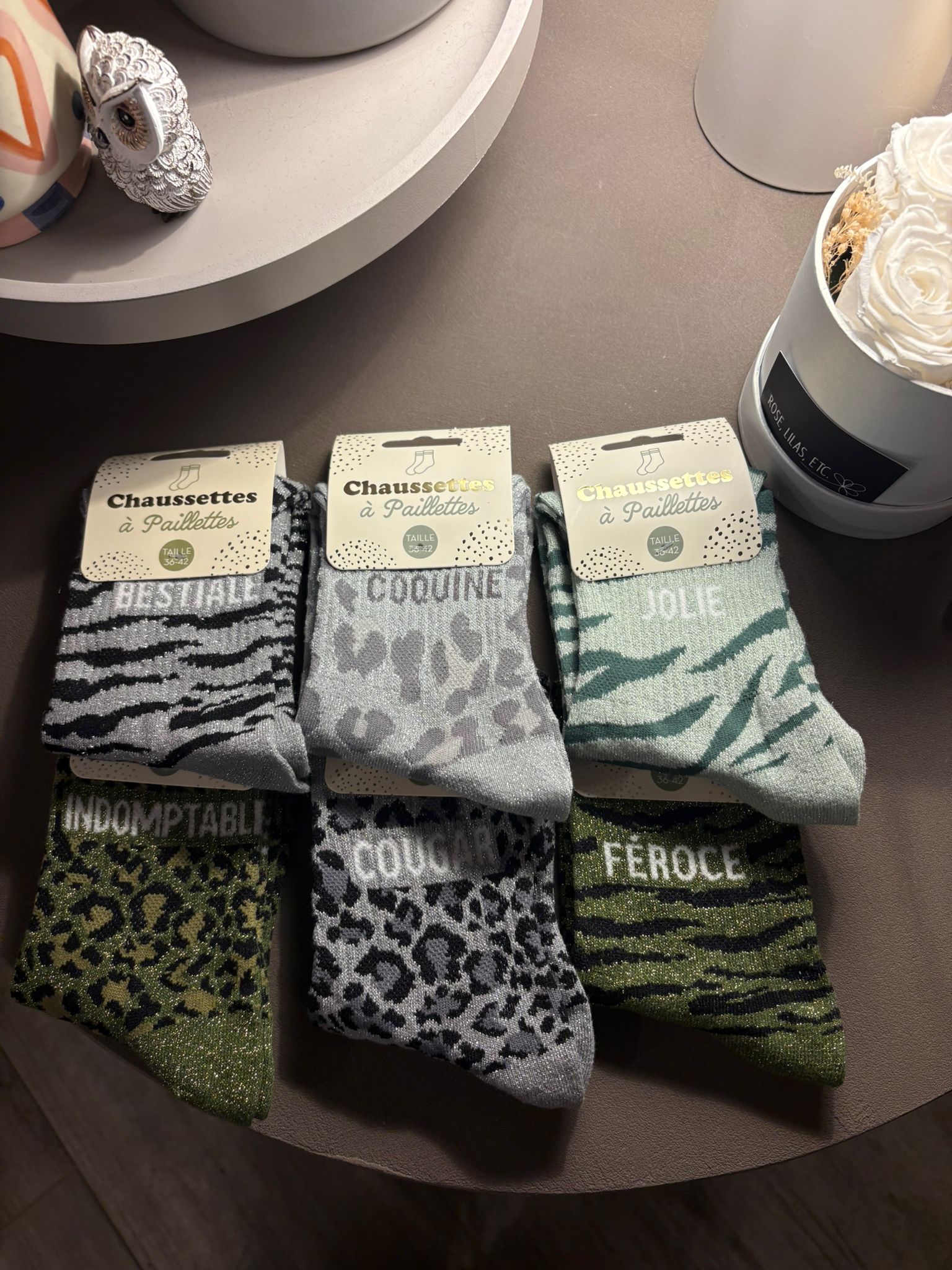 Chaussettes à Paillettes "Animal"