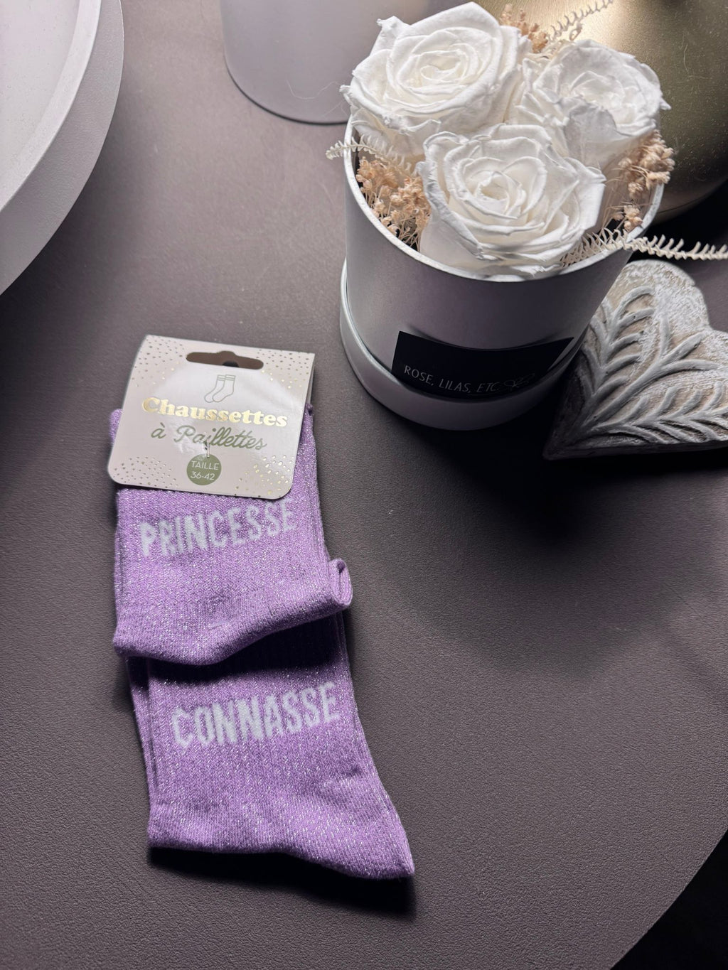 Chaussettes à Paillettes 2 mots