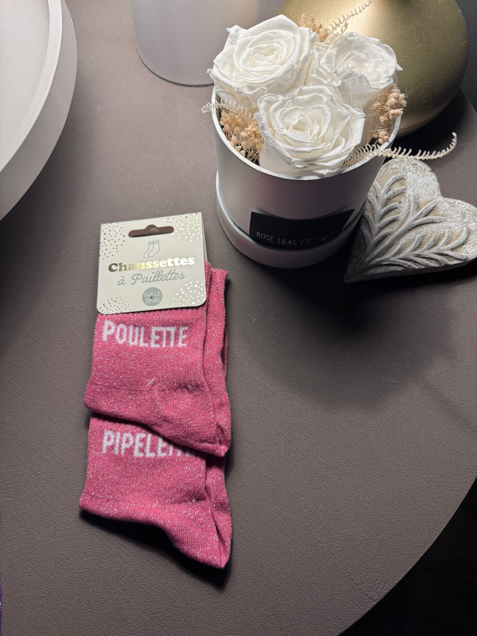 Chaussettes à Paillettes 2 mots