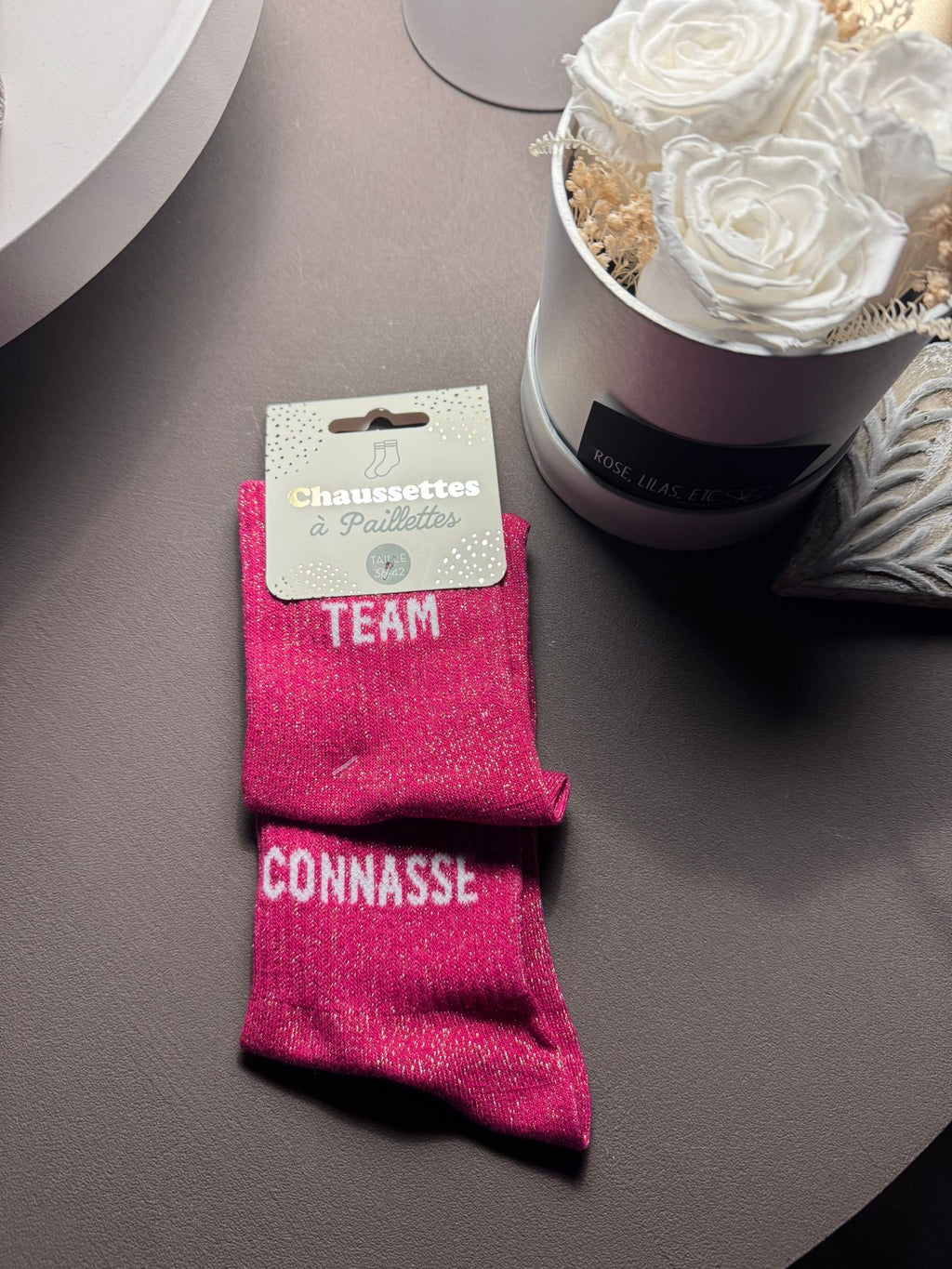 Chaussettes à Paillettes 2 mots