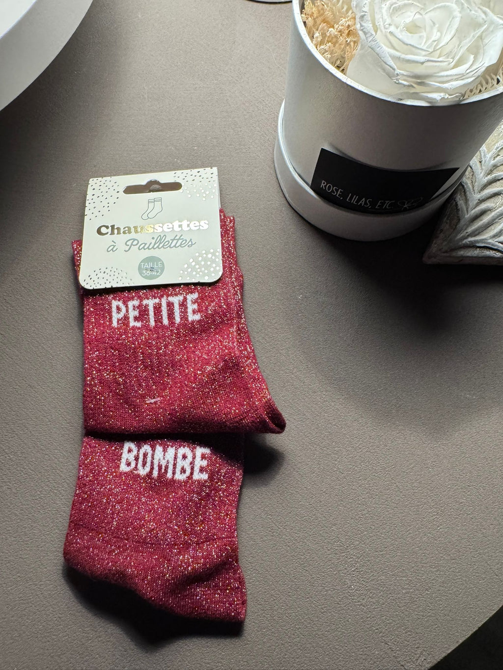 Chaussettes à Paillettes 2 mots