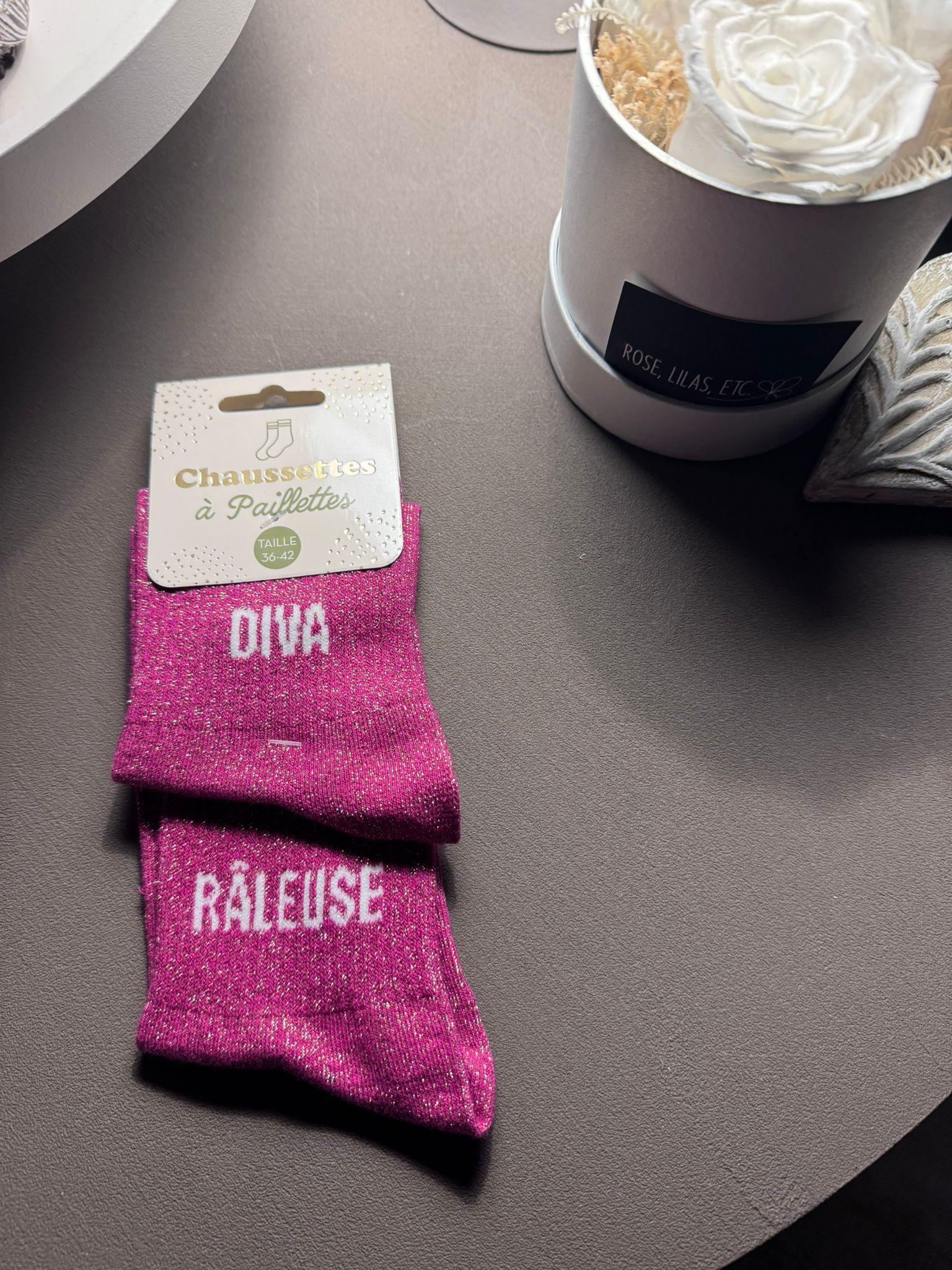 Chaussettes à Paillettes 2 mots