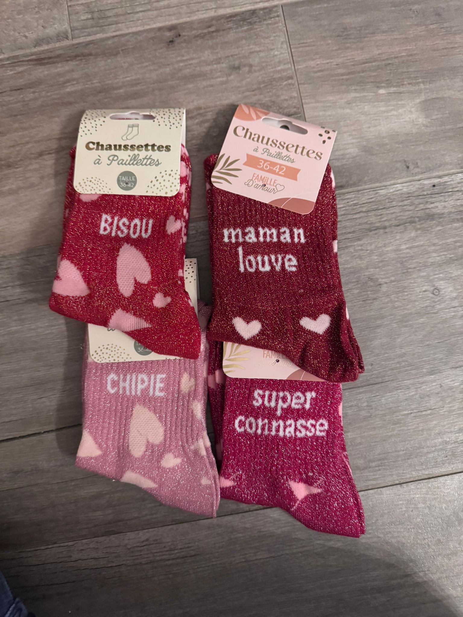 Chaussettes à paillettes