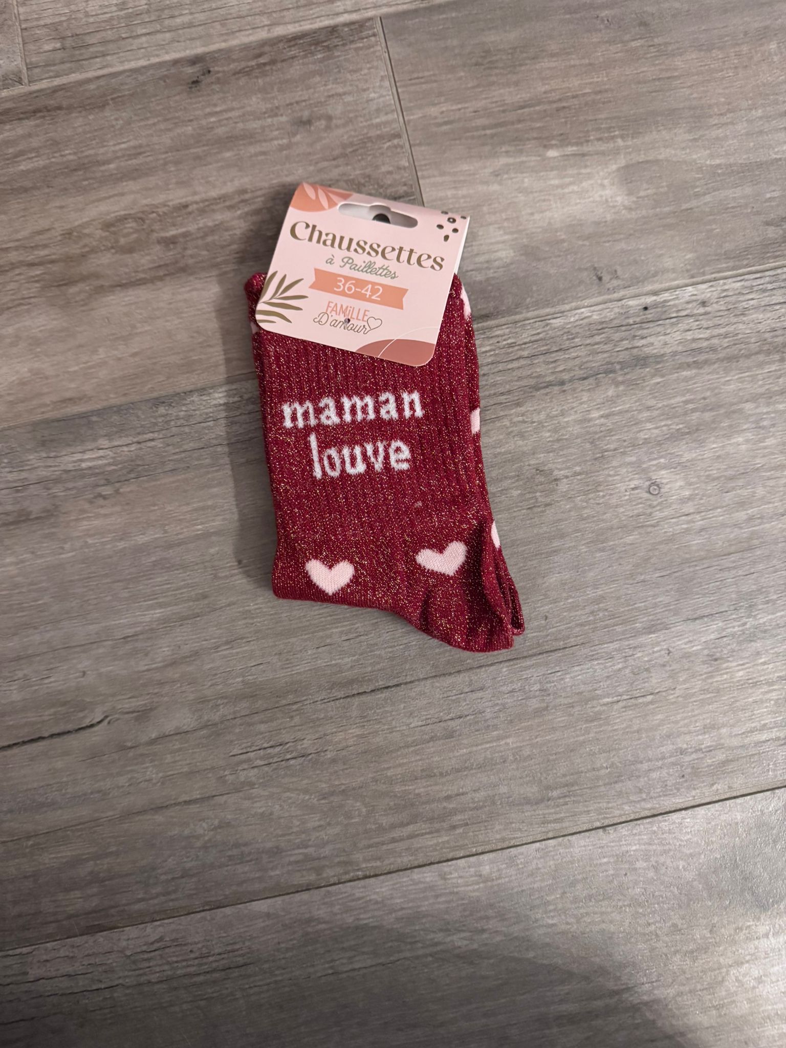 Chaussettes à paillettes