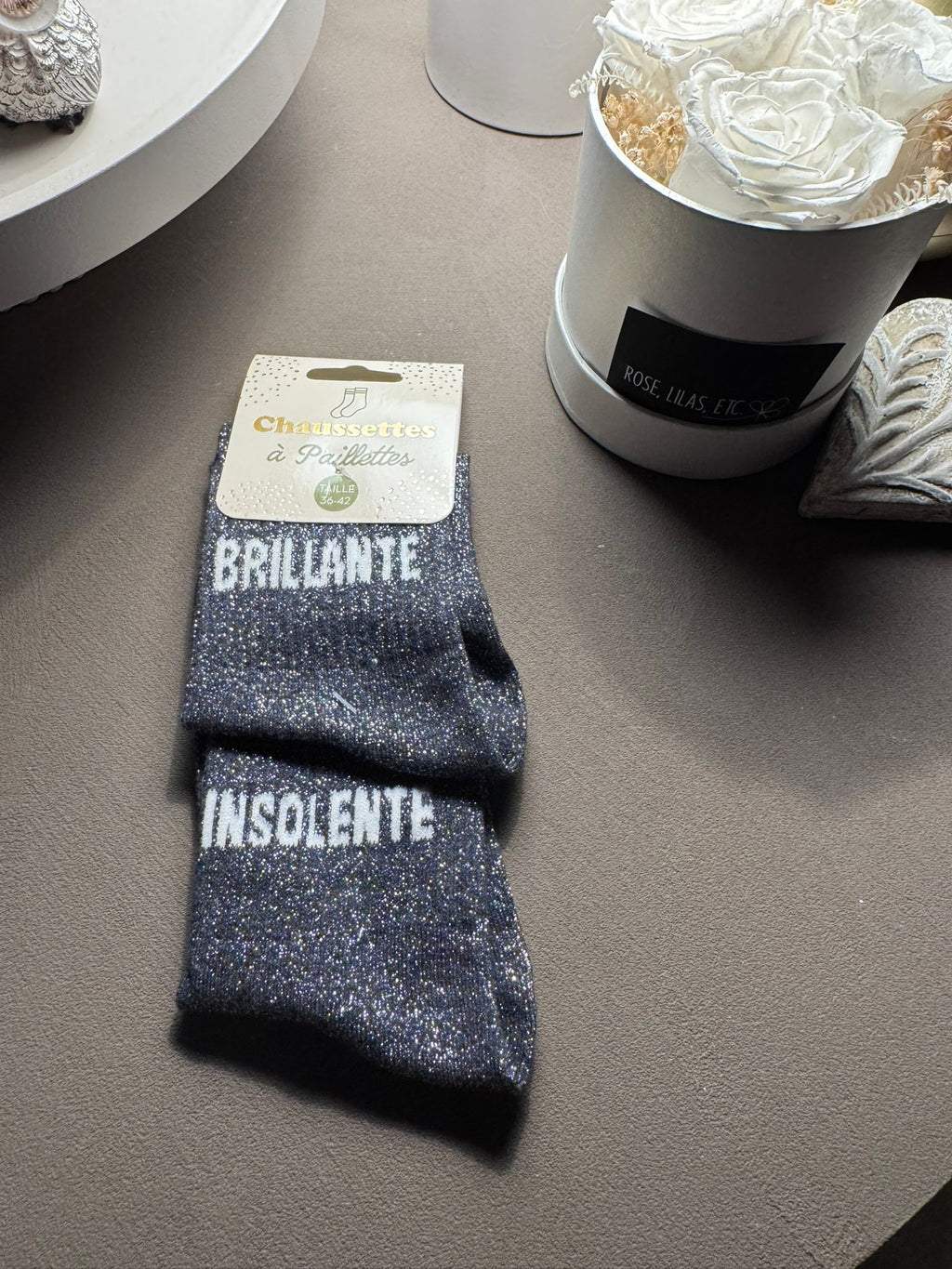 Chaussettes à Paillettes 2 mots