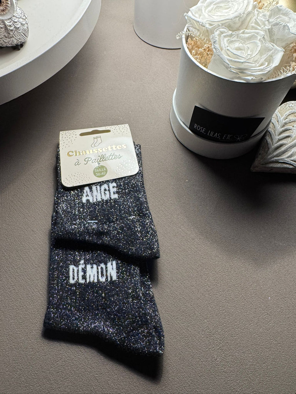 Chaussettes à Paillettes 2 mots